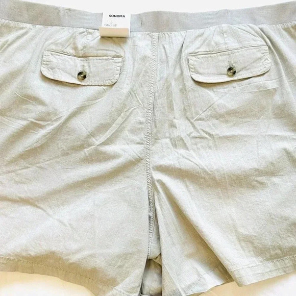 NWT SONOMA Women Pockets Ultra Waistband Easy Pull On Utility Shorts Plus Sz 4X - Picture 4 of 6